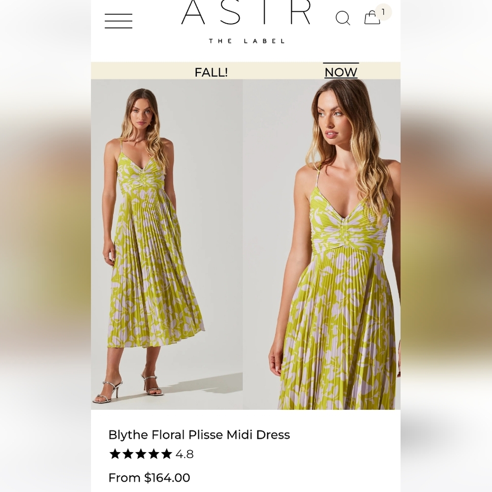 Astr the Label Blythe Midi Dress- small